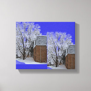 Snowscapes van NJ Canvas Afdruk