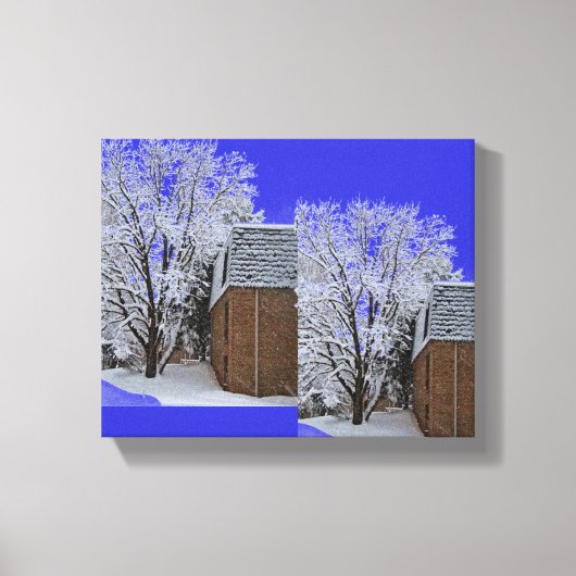 Snowscapes van NJ Canvas Afdruk (Voorkant)