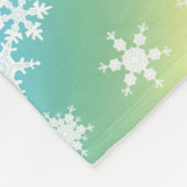 Snowschilfers voor kerstregenboogregenboog fleece deken (Hoek)