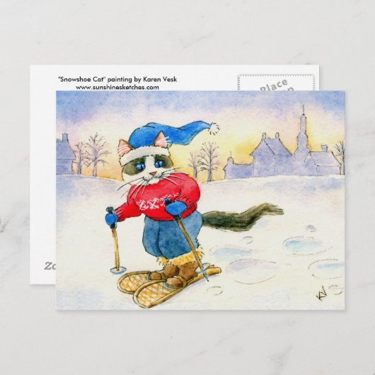 Snowshoe Cat Briefkaart (Voorkant / Achterkant)