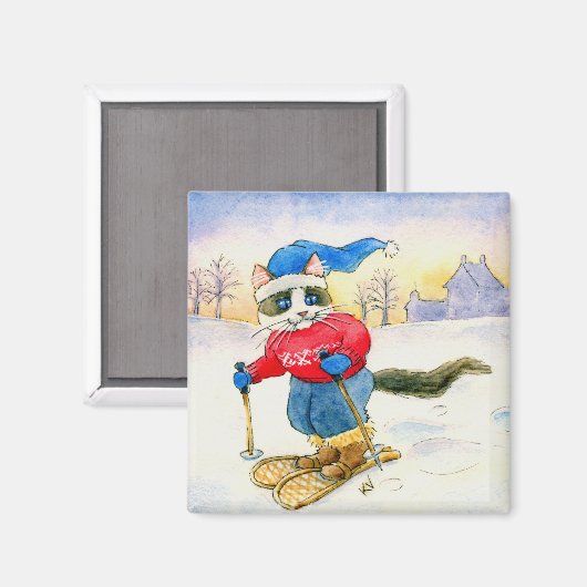 Snowshoe Cat Magnet (Voorkant / Achterkant)