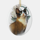 Snowshoe Cat Ornaments Keramisch Ornament (Rechts)