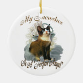 Snowshoe Cat Ornaments Keramisch Ornament (Achterkant)