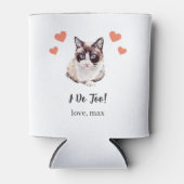 Snowshoe Cat Pet Wedding Koelbox Favoriet Blikjeskoeler (Voorkant)