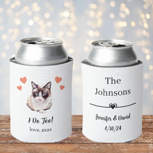 Snowshoe Cat Pet Wedding Koelbox Favoriet Blikjeskoeler