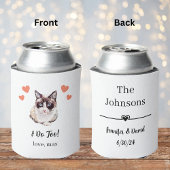 Snowshoe Cat Pet Wedding Koelbox Favoriet Blikjeskoeler