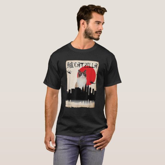Snowshoe Catzilla  T-shirt (Voorkant volledig)
