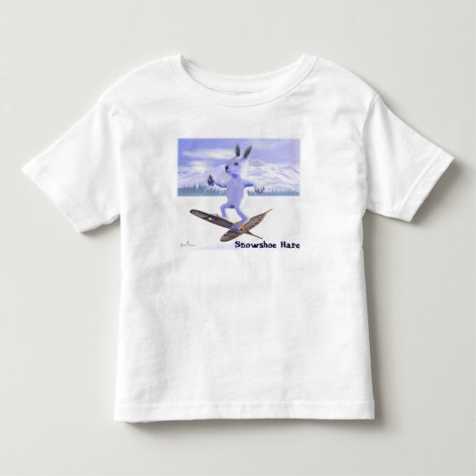 Snowshoe Hare Kinder Shirts (Voorkant)