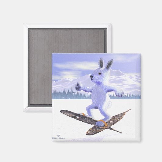 Snowshoe Hare Magneet (Voorkant / Achterkant)