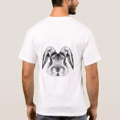 Snowshoe Hare Portret T-shirt - Wildlife Art (Achterkant)