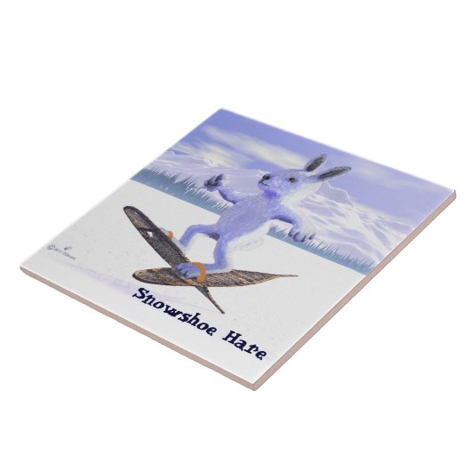 Snowshoe Hare Tegeltje (Zijkant)