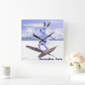 Snowshoe Hare Vierkante Klok (Huis)