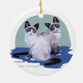 Snowshoe katten zijn wij keramisch ornament (Achterkant)