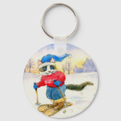 Snowshoe kitty cat sleutelhanger (Voorkant)