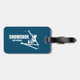 Snowshoe Mountain West Virginia Skier Bagagelabel
