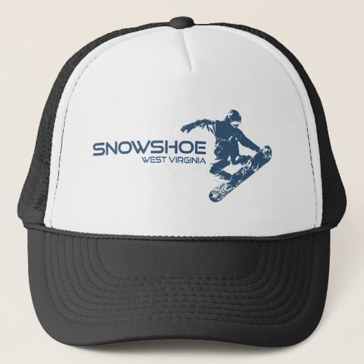 Snowshoe Mountain West Virginia Snowboarder Trucker Pet (Voorkant)