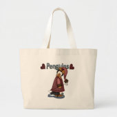 Snowshoe Penguin T-shirts en cadeaus Grote Tote Bag (Voorkant)