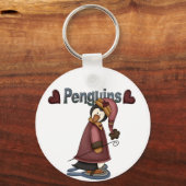 Snowshoe Penguin T-shirts en cadeaus Sleutelhanger (Voorkant)