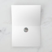 Snowshoe Rabbit & Chickadee Bird Waterverf Art Kaart (Binnen)