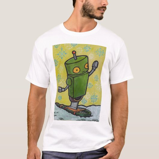 Snowshoe Robot T-shirt (Voorkant)