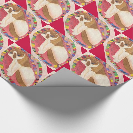 Snowshoe Siamese Holiday Wrapping paper Cadeaupapier (Hoek)