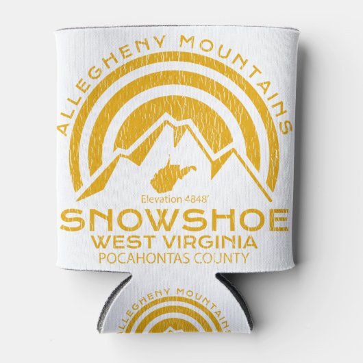 Snowshoe West Virginia Mountain Blikjeskoeler (Voorkant)