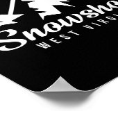 Snowshoe West Virginia Ski Resort Skiën Snowboard Poster (Hoek)