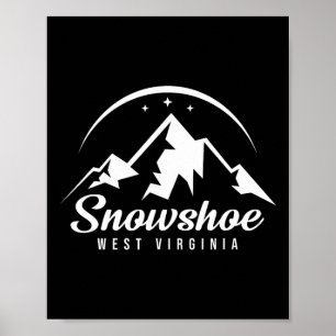 Snowshoe West Virginia Ski Resort Skiën Snowboard Poster