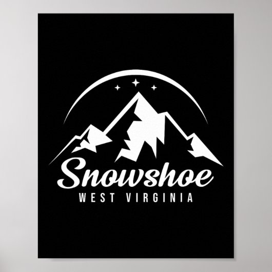 Snowshoe West Virginia Ski Resort Skiën Snowboard Poster (Voorkant)