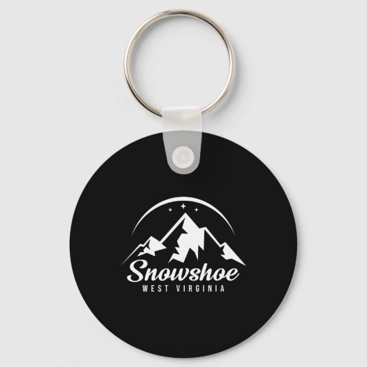 Snowshoe West Virginia Ski Resort Skiën Snowboard Sleutelhanger (Voorkant)