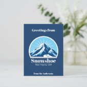 Snowshoe West Virginia USA skigebied Briefkaart (Staand voorkant)