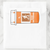 Snowshoeing Is My Drug Rechthoekige Sticker (Tas)