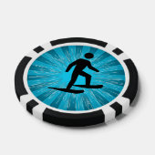 Snowshoeing poker chips (Enkel)