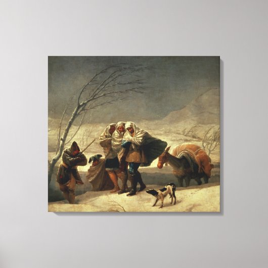 Snowstorm 1786-87 canvas afdruk (Voorkant)