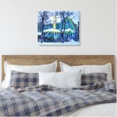 Snowstorm Canvas Afdruk (Insitu (Slaapkamer))