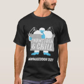 Snowstorm en Chill Big Foot Snowmageddon 2021 T-shirt (Voorkant)
