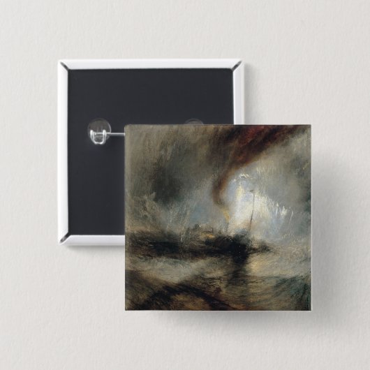 Snowstorm Vierkante Button 5,1 Cm (Voorkant /achterkant)