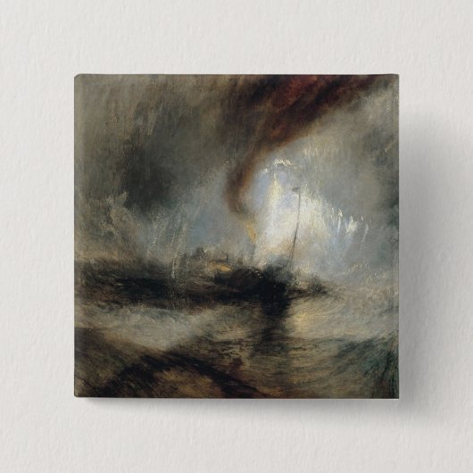 Snowstorm Vierkante Button 5,1 Cm (Voorkant)