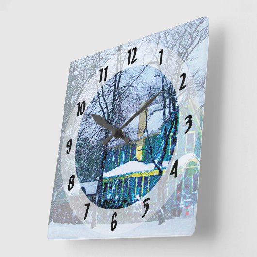 Snowstorm Vierkante Klok (Hoek)