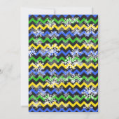 Snowtubbelt verjaardagsfeest baard blauw kaart (Achterkant)