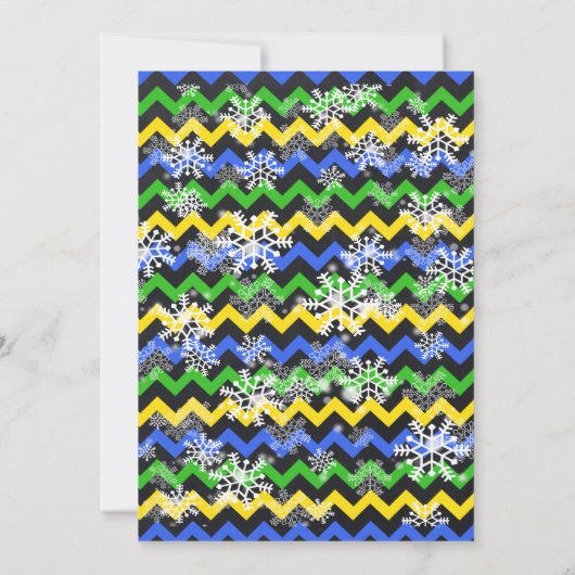 Snowtubbelt verjaardagsfeest baard blauw kaart (Achterkant)