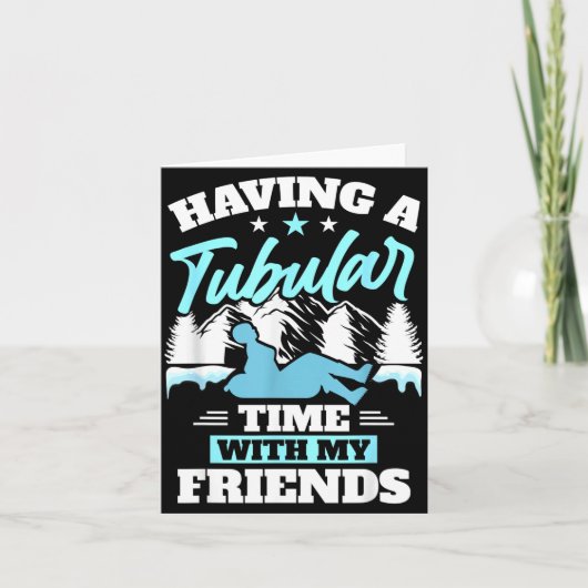 Snowtubing Winter Srts Snow Tubing  Kaart (Voorkant)