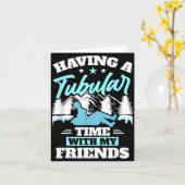 Snowtubing Winter Srts Snow Tubing  Kaart (Gele Bloem)