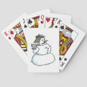 Snowwoman Poker speelkaarten (Achterkant)