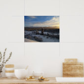 Snowy Aftermiddag Poster (Keuken)