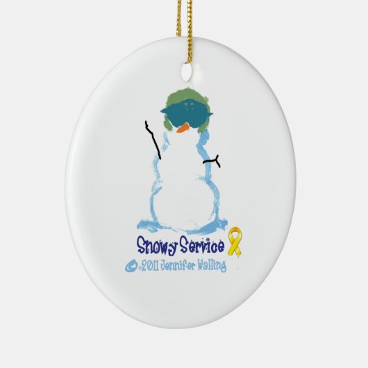 Snowy Air Force Ornament (Rechts)