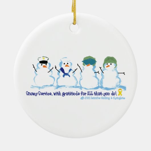 Snowy Air Force Ornament (Achterkant)