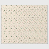 Snowy Alpine Skiers on Holiday - Retro Cadeaupapier (Vlak)