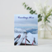 Snowy Alps Post Card Briefkaart (Staand voorkant)