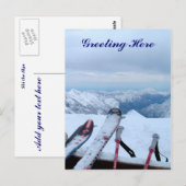 Snowy Alps Post Card Briefkaart (Voorkant / Achterkant)